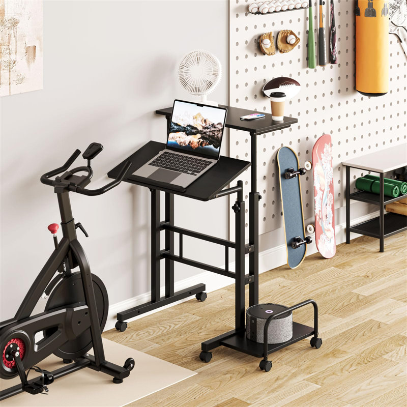 Kalb Adjustable Standing Desk, Black