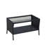 Patio d'extérieur 4 pièces: fauteuils rembourrés, table à thé et mobilier de jardin: coussins d'extérieur