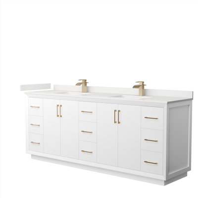 Meuble-lavabo double avec plateau Strada 84