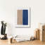«Monolithe 2 bleu» par Mike Schick, art mural sur toile, 12 po x 16 po