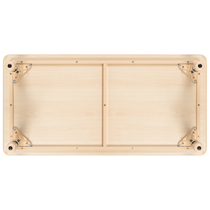 Natural Plastic Adjustable Height Kids Activity Table