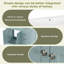 Meuble-lavabo 36 po avec lavabo, armoire de salle de bain verte avec tiroirs, structure solide et panneau de fibres à densité moyenne