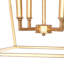 Luminaire suspendu carré à 4 lumières Thiva