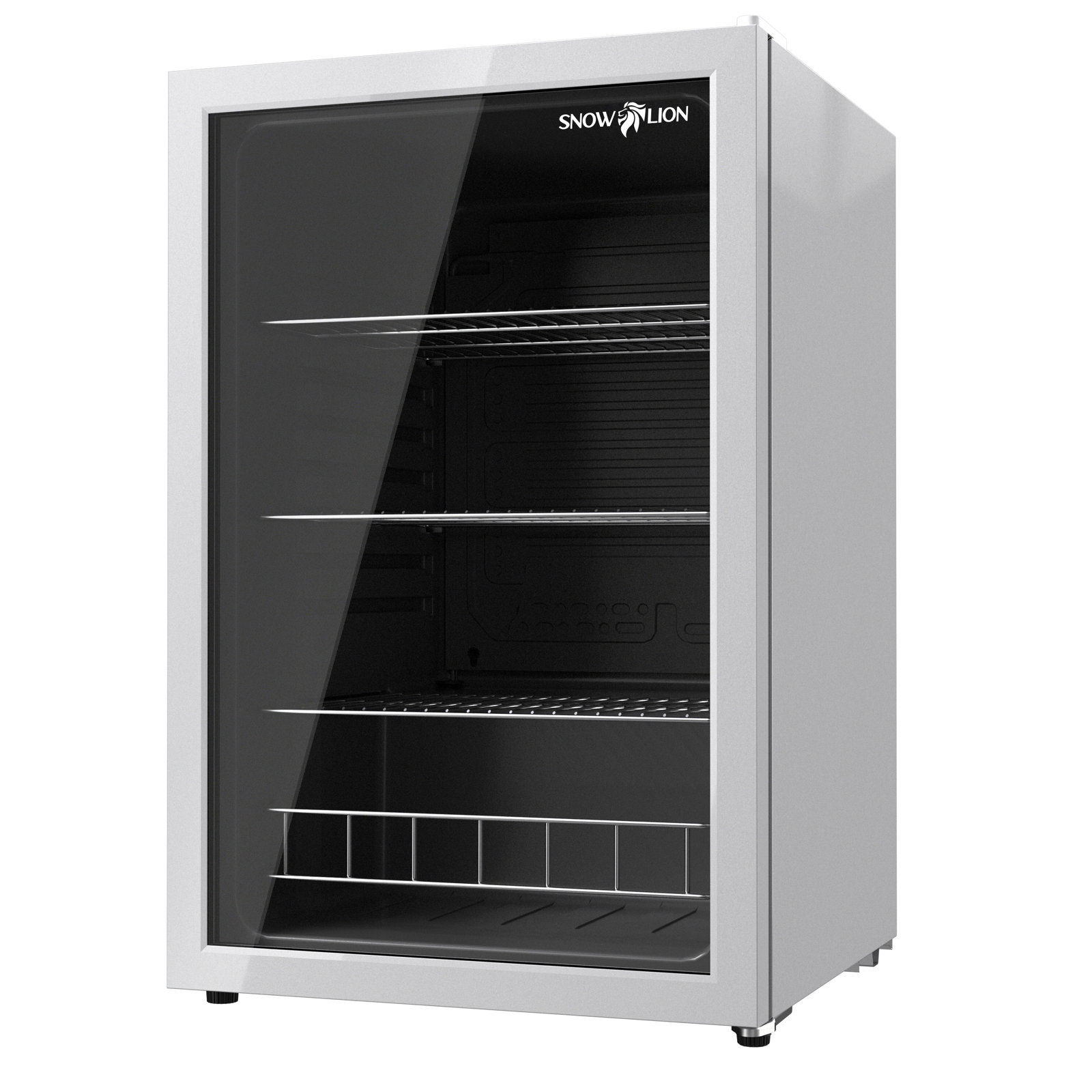 SnowLion Premium 131L Beverage Refrigerator 4.6 Cu. ft. Freestanding Mini Fridge With Glass Door | Fridge.com