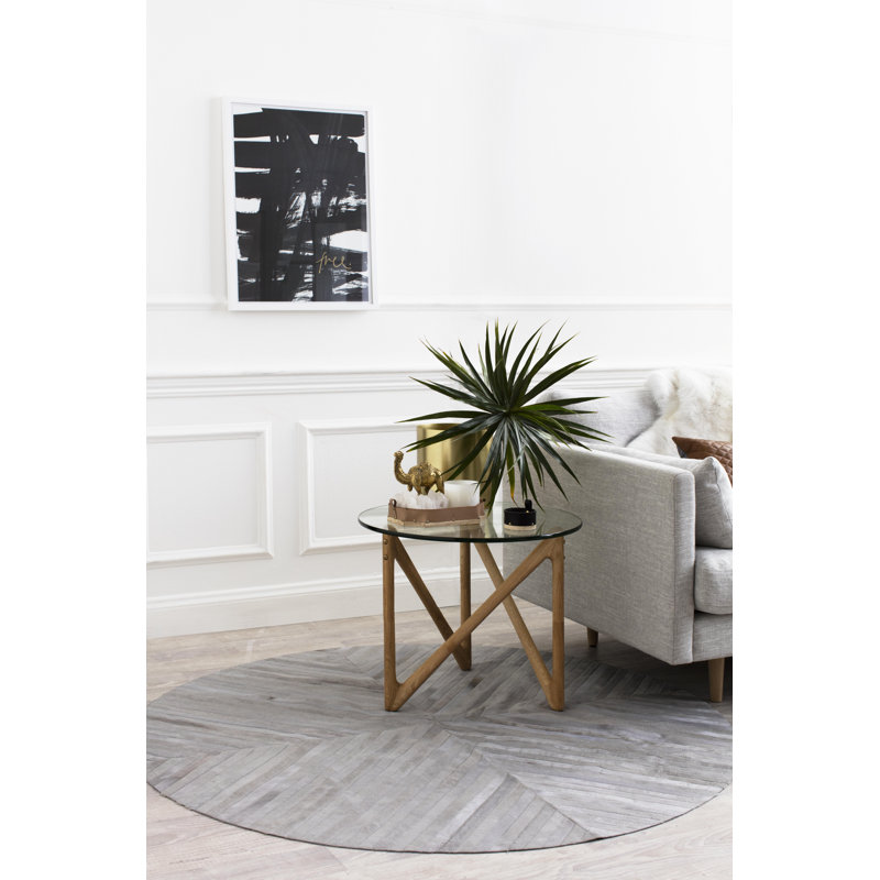 La Quinta Striped Area Rug, Round 8'2"