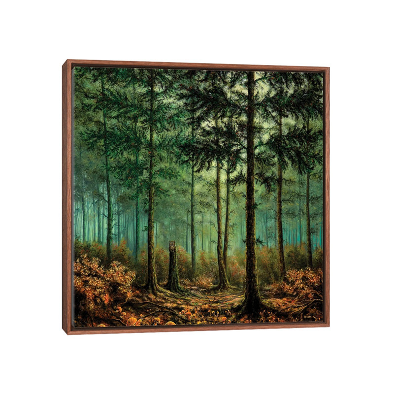 Feels Like Home by ColorByFeliks - Print on Canvas, 66.04 cm H x 66.04 cm W, Classic Brown Wood Framed