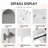 Richmond 24" Bathroom Vanity With Sink, Bathroom Vanity Cabinet With Two Drawers And Door-1495886581