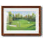 Fairway Shot II - reproduction encadrée rustique avec tableau mat-1663218293-1663218292