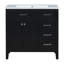 Meuble-lavabo 36 po avec lavabo 36 po, blanc-113332891