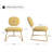Striking Armless Accent Chair-1360967144