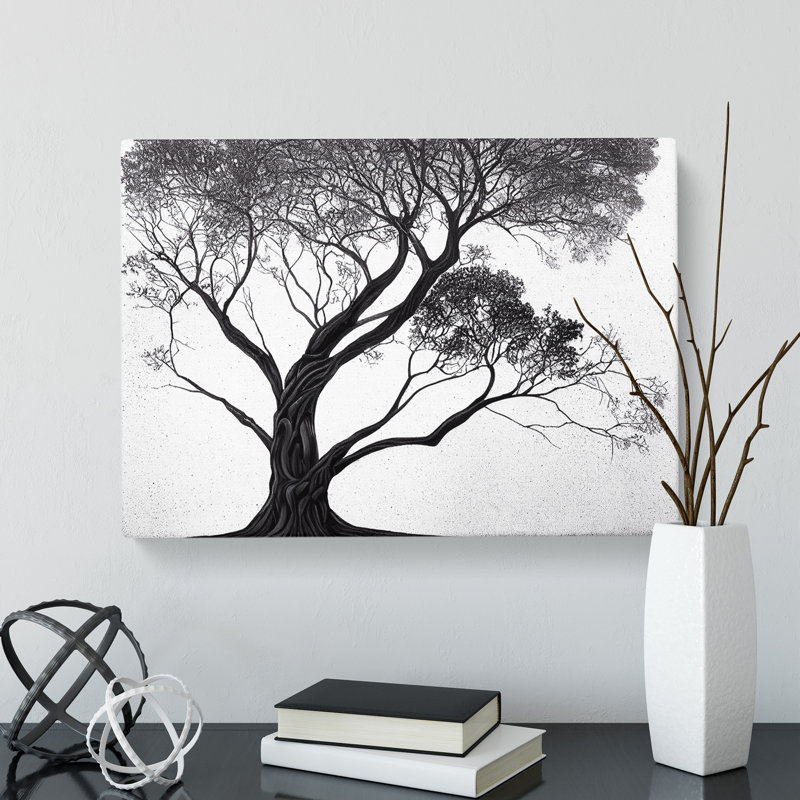 Beauteous Tree - Wrapped Canvas Graphic Art, 35cm H x 50cm W x 3cm D