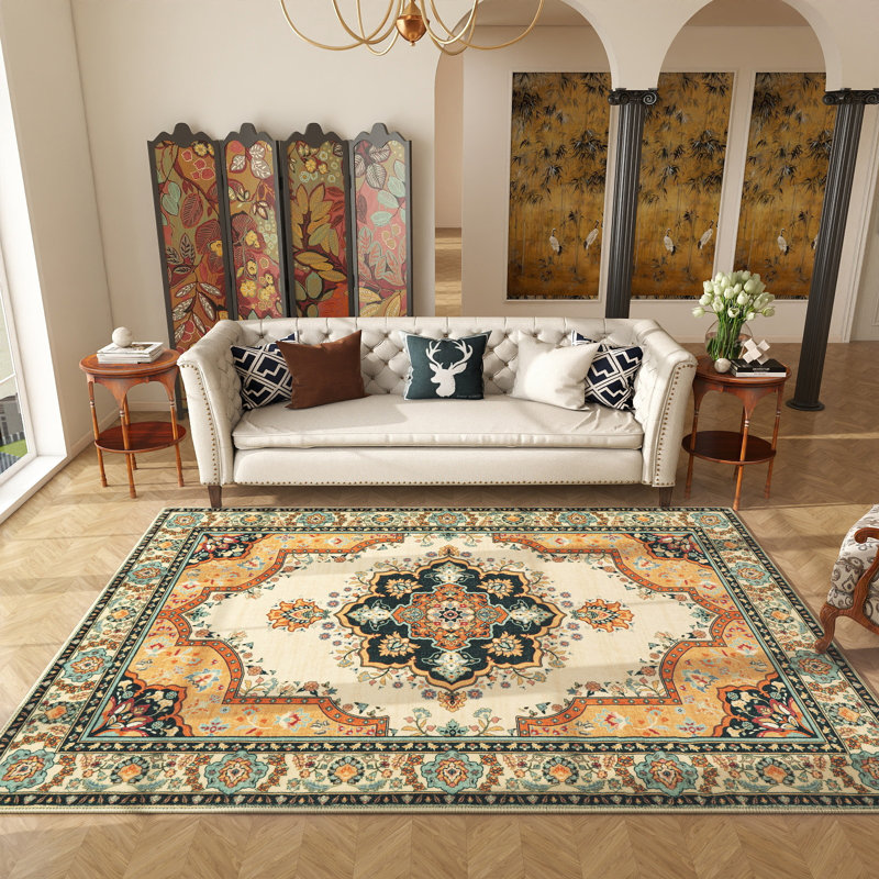 Oriental Classical Design Indoor Anti-Slip Area Rug