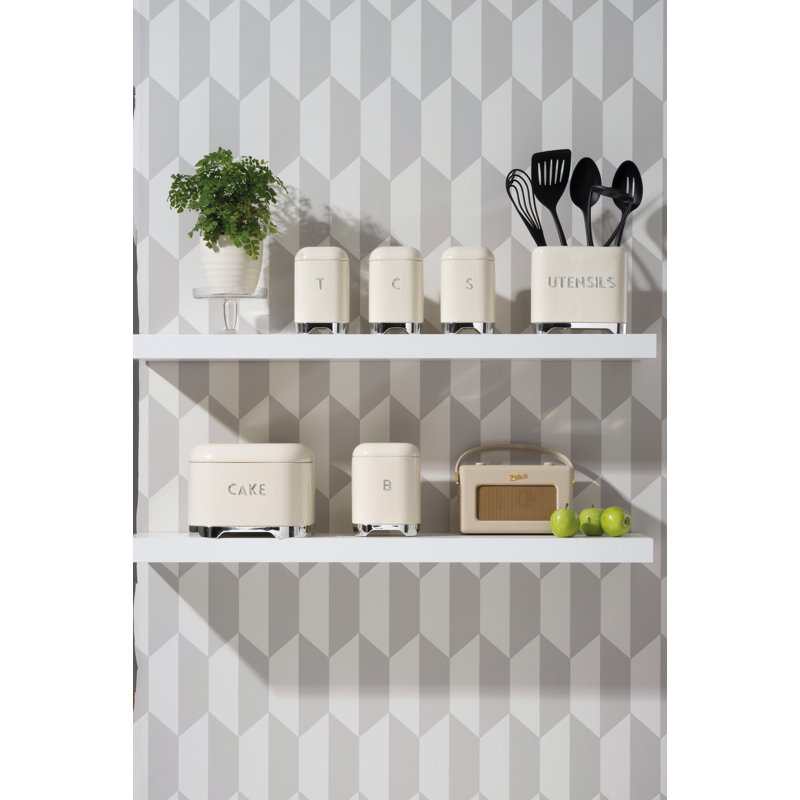 Lovello Utensil Holder, Cream
