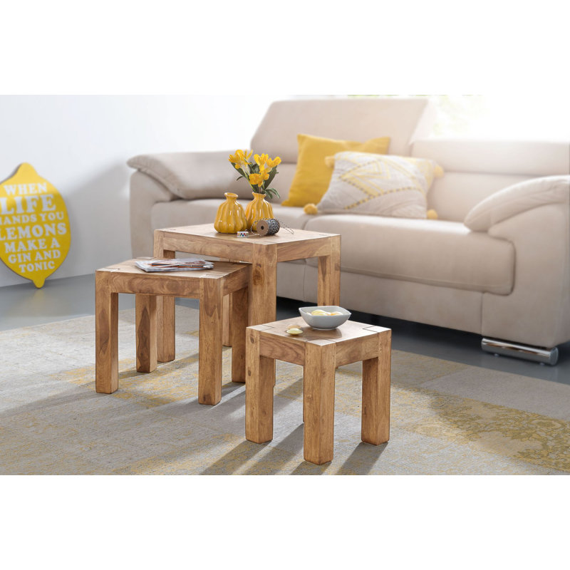 Mumbai End Table, Acacia