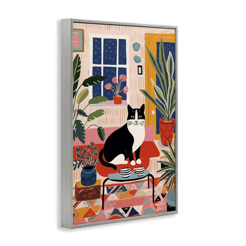 Giclée éclectique de salon par Roozbeh Bahramali, Estampe numérique Farmhouse, H 18 po x l 12 po