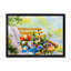 «Summer Bouquet Of Flowers On Bench», reproduction sur toile flottante-418296793-418296792