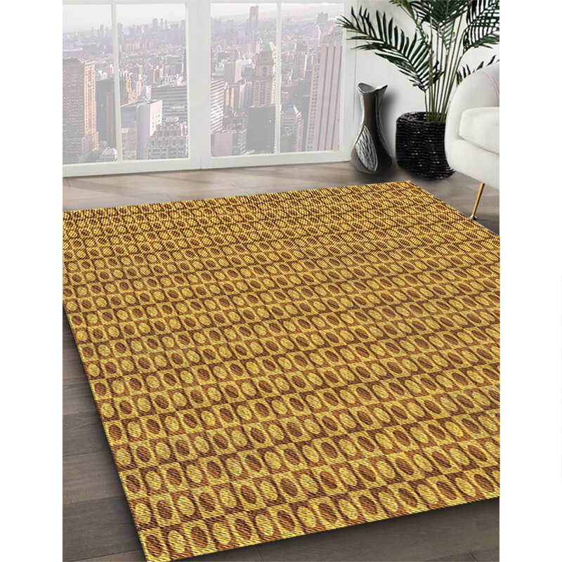 Tapis brun Power Loom, Rectangle 7 pi x 9 pi