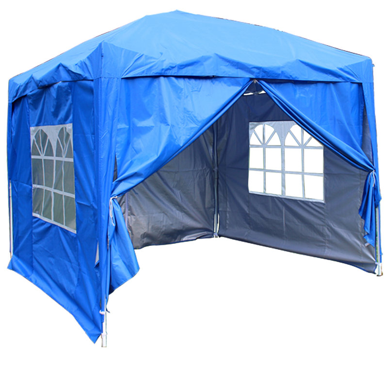 Iserman 2m x 2m Metal Pop-Up Gazebo, Blue