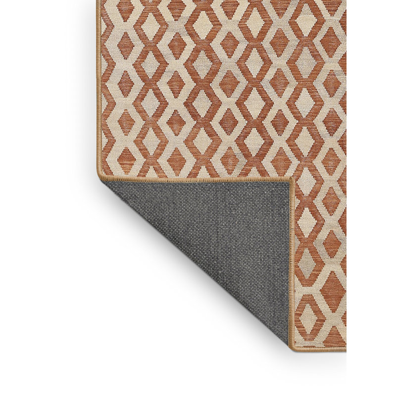 Tapis brun/beige/gris contemporaine, Rectangle 3 pi x 5 pi