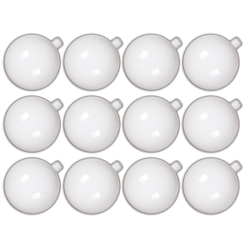 Ornement boule solide, Blanc