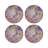 Impressionism Vegan Leather Round Pebble Placemat-50817634