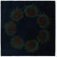 Tapis carré bleu marine Orlando