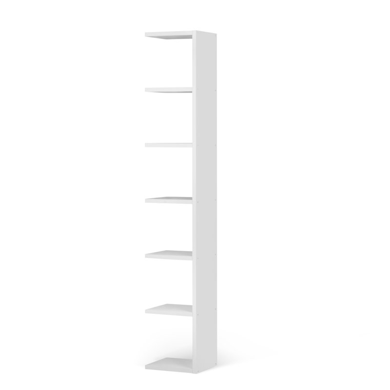 Araeya 88" H x 15" W Bookcase Extender, Pure White