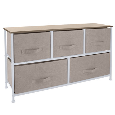 Steel 39.37'' W 5 - Drawer Dresser