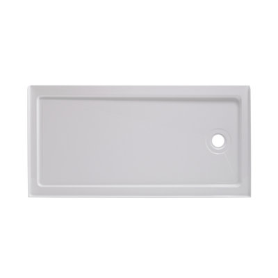 Base de douche simple l 60 po x P 32 po