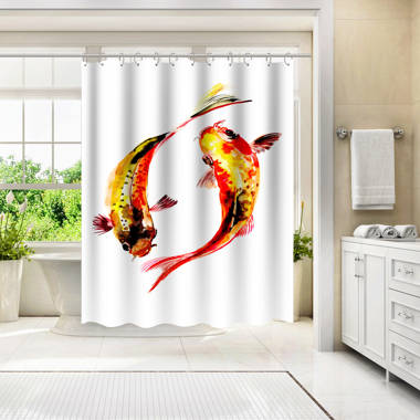 Bless international Nature Shower Curtain Feng Shui Goldfish Koi by Suren  Nersisyan