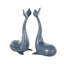 Cole And Grey Metal Dolphin Decorative Bookends With Raised Tails