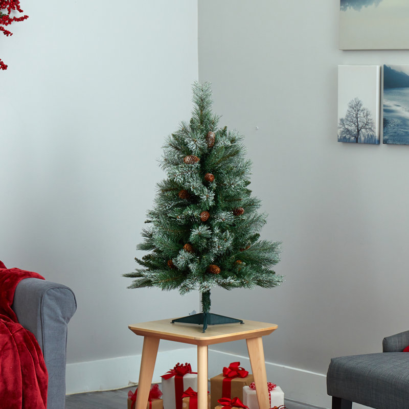 Arbre de Noël artificiel pin vert, 3 pi H