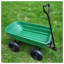 Chariot de jardin pliant robuste avec pneus - Chariot utilitaire à structure en acier d'une capacité de 300 lb