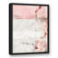 « pastel rose floral strokes », reproduction d’art sur toile encadrée