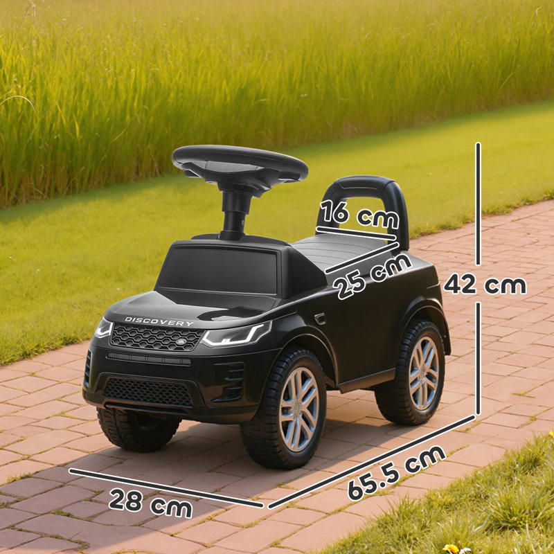 AIYAPLAY Land Rover Licensed Ride on Car Foot to Floor 18-36 Months, Black