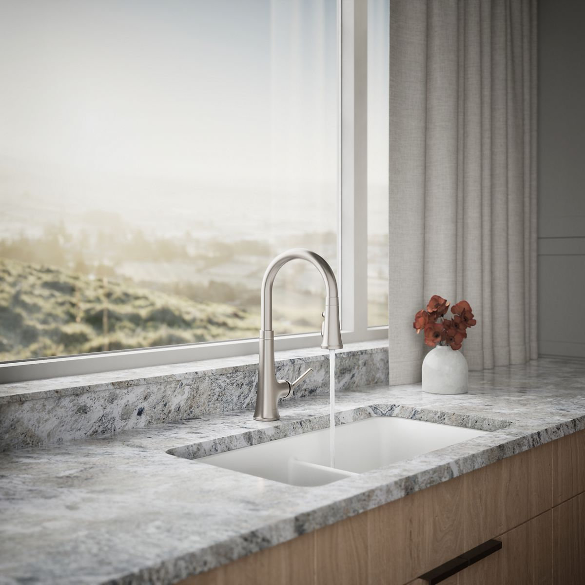 Tone Pull-Down Kitchen Faucet, Vibrant Stainless