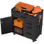 Armoire de rangement mobile avec compartiment verrouillable et 4 tiroirs