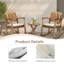 Chaise berçante en bois avec coussins Angelik