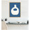 «Ceramo Blue Beige 3» par Rocket Jack, reproduction d'art sur toile encadrée