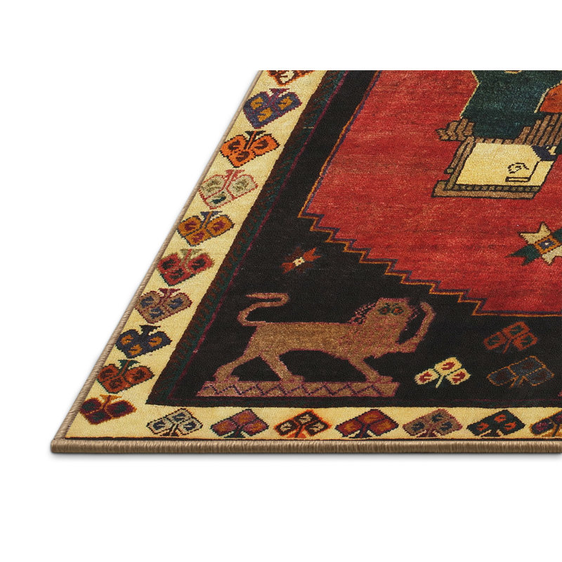 Oriental Indoor Rug, Rectangle 6' x 9'