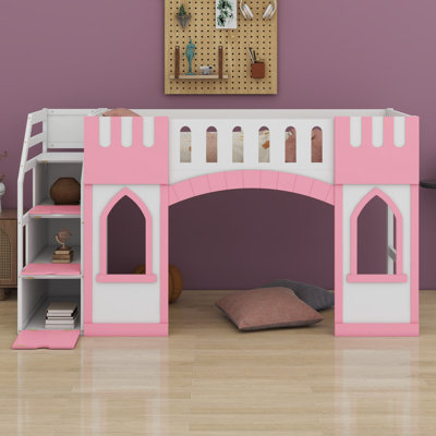 Loft Bed With Storage Staircase And Window