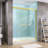 Naturer 50" - 54'' W X 72'' H Double Sliding Shower Door Semi-frameless Bypass Bathroom Door with Clear Tempered Glass in Brushed Gold