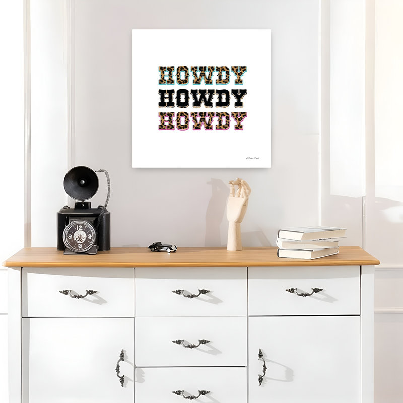Howdy, art contemporain abstrait, H 18 po x l 18 po