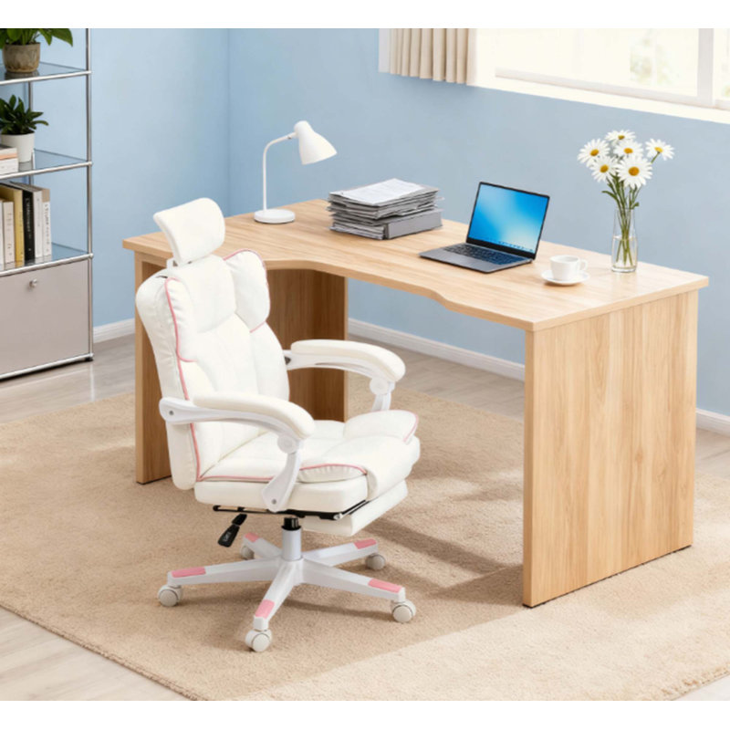 Chaise de bureau moderne, avec fauteuil inclinable et repose-pieds, pour les joueurs à domicile et les employés de bureau