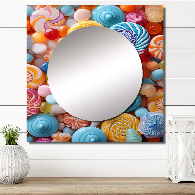 Miroir carré Herington - Popart Candies, 36 po x 36 po