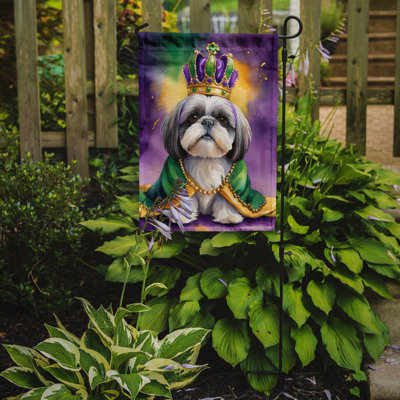 Double Sided 15.5'' H x 11.25'' W Polyester Mardi Gras Garden Flag