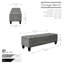Banc de rangement capitonné Cristalina-212808483