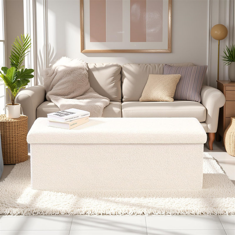 Fabric Upholstered Storage Bench