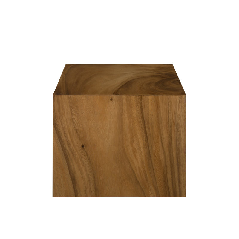 Pedestal Mitered Sculpture, 36" H x 14" W x 14" D, Brown