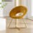 Crivello 71.12 cm Wide Contemporary Velvet Accent Chair with Open Back-995592839